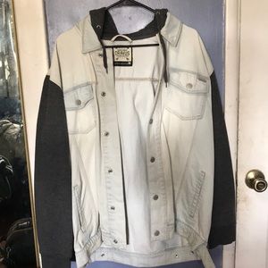 Hooded jean jacket